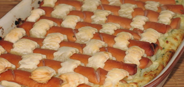 Печеное пюре из картошки и кольраби