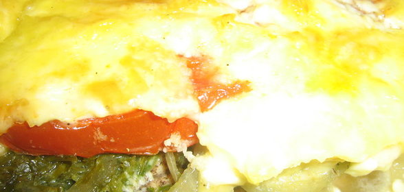 яишница с помидорами