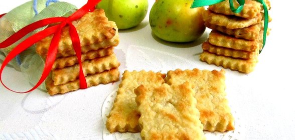 Постное яблочное печенье