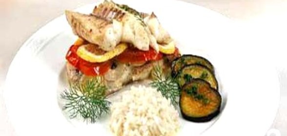 Рыба с лимоном по-гречески