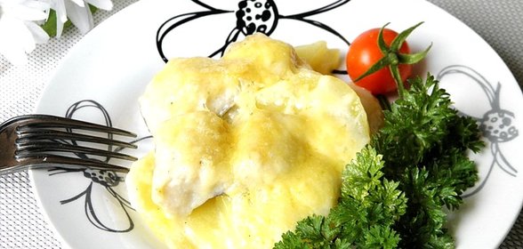 Рыба под соусом Бешамель в духовке