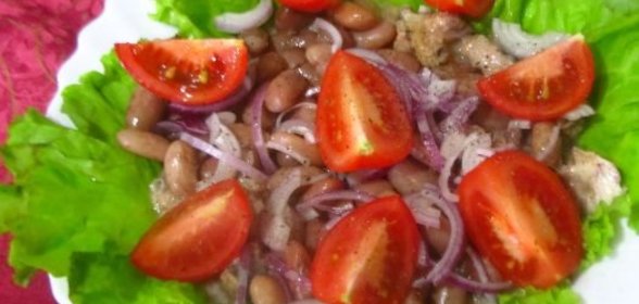 Каша манная с соком из черной смородины