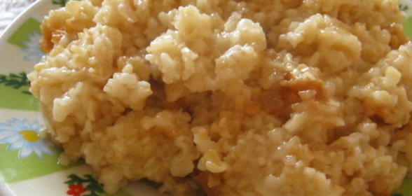 Каша пшеничная с луковой зажаркой