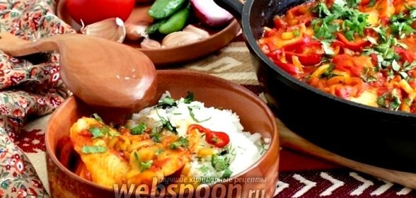 Белая рыба по-мароккански