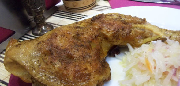 Жареные окорочка в соевом соусе