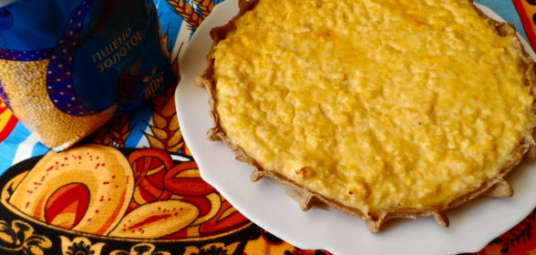 Галета с пшеном и творогом