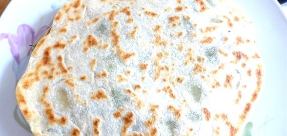 Постные лепешки с зеленью