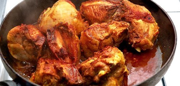 Жареная маринованная курица по‑японски