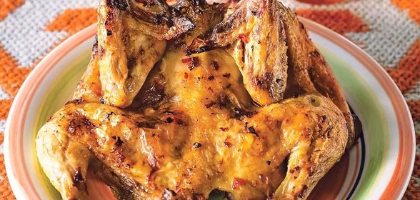 Цыплята на гриле по-восточному