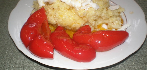 каша пшённая с гогошарами