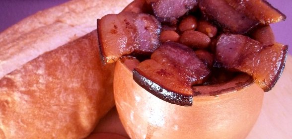 Лобио с салом