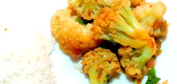Цветная капуста с карри