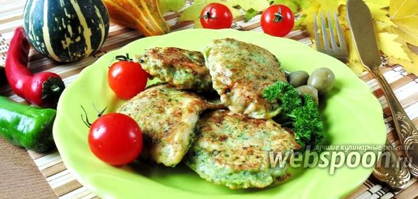 Куриная грудка в шпинатном кляре