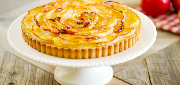 Яблочный пирог с курдом