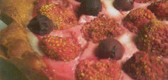 Rond de jamb. Творожный пирог с клубникой