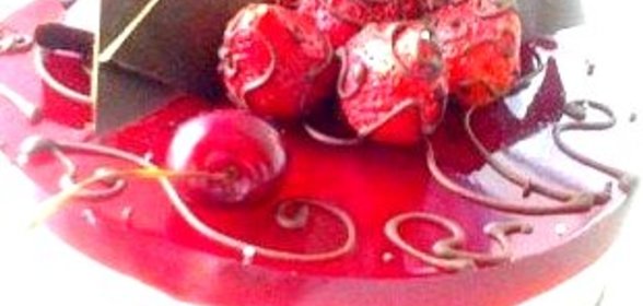 Торт-суфле с фруктами в желе