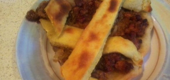 Котлеты мясные с бананами