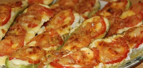 Кабачки с помидорами Диетические