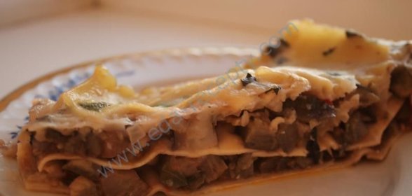 Лазанья постная