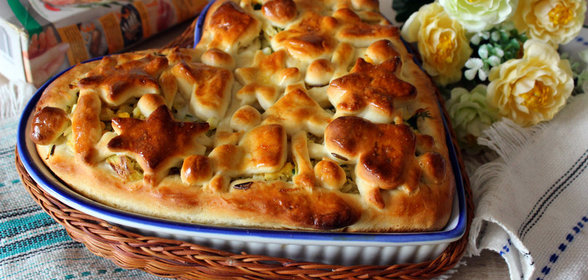 Пирог с капустой, яйцом и рисом Акватика mix