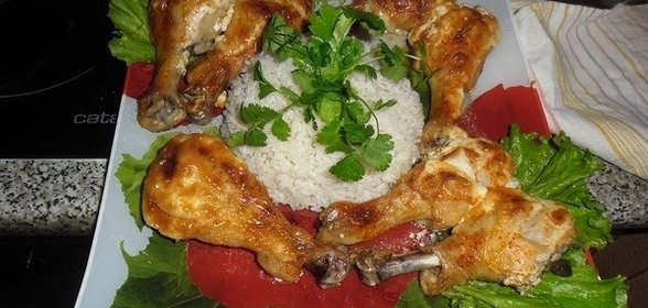 Запеченные куриные голени