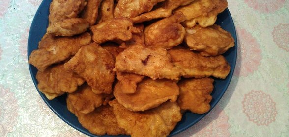 Куриные грудки в остром кляре