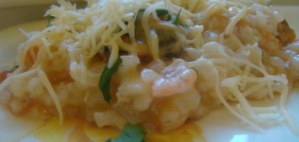 Ризотто с морепродуктами (вариант)