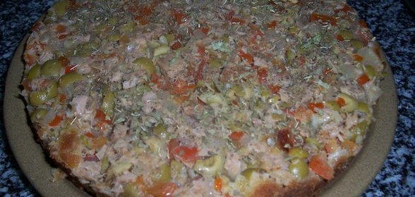 пирог рыбный с оливками