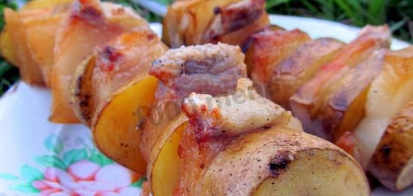 Шашлык с салом