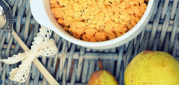 Грушево-шоколадный крамбл