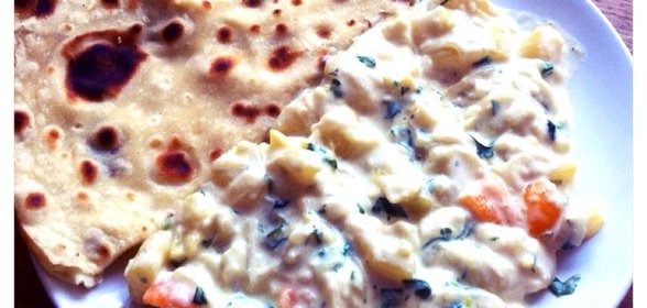 Кабачки в сырно-сливочном соусе