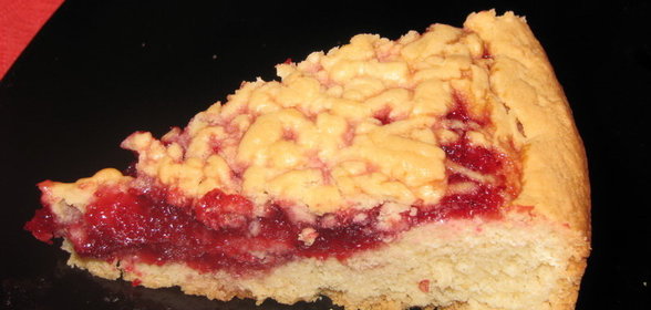 клюквенный пирог