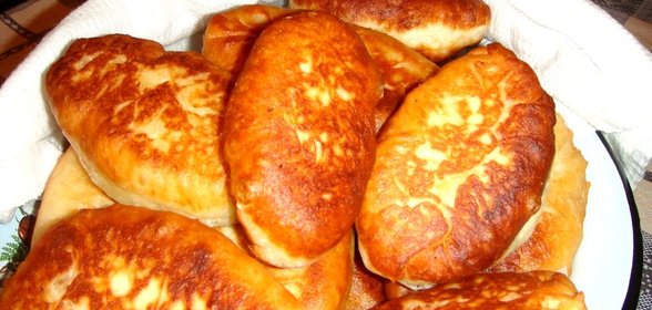 Пирожки без дрожжей на сковороде