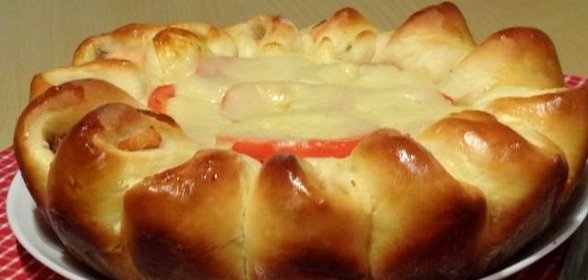 Пирог с форелью