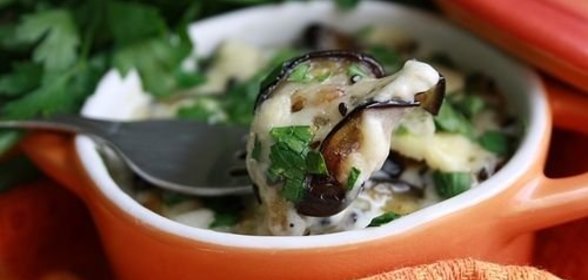 Жульен из баклажан