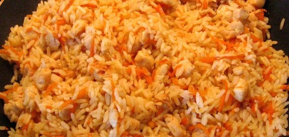 Плов быстрого приготовления с курицей