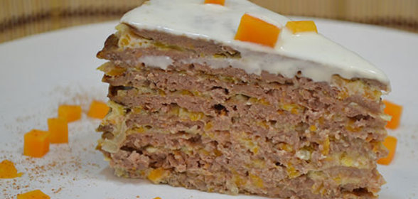 Печеночный торт с тыквой