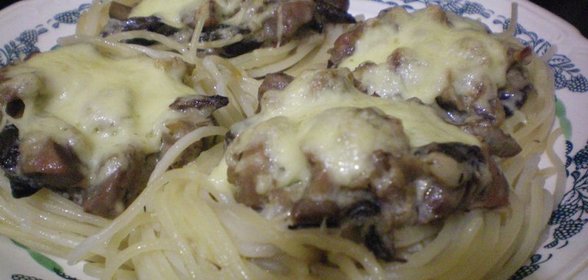 Желудочки куриные в сливочном соусе