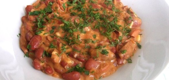 Лобио из фасоли с мясом