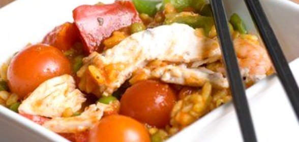 Паэлья с телятиной