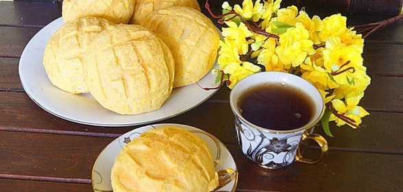 Японские булочки Melonpan