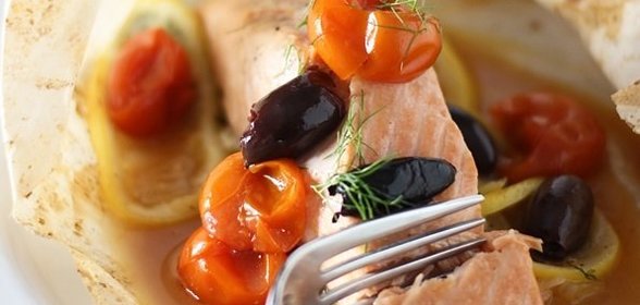 Семга с фенхелем и лимоном