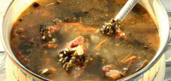 Суп с бараниной и кускусом