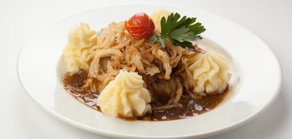 Стейк из свинины Хольцфеллер