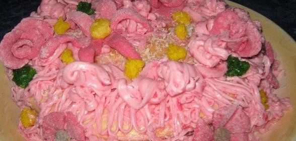 Торт «Весенние цветы»