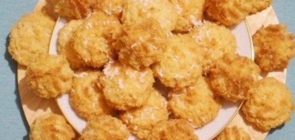 Кокосовое печенье с ананасом