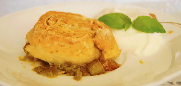 Шотландский пирог с ревенем