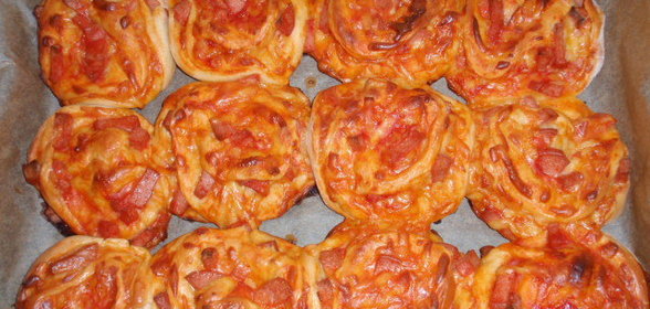 Пышки со шпинатом