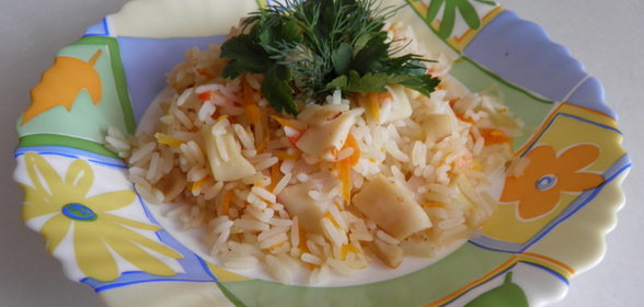 Зеленое лобио с мясом