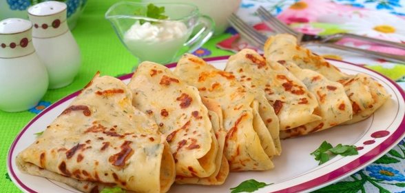 Сырные блинчики